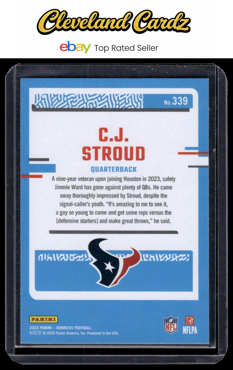 2023 Donruss #339 C.J. Stroud Rated Rookie