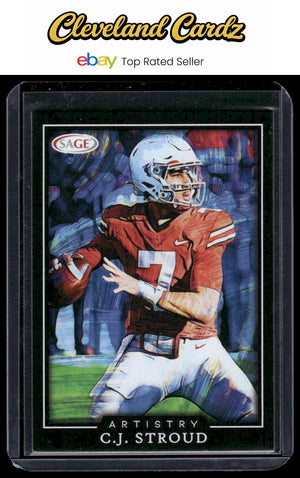 2022 SAGE Artistry #36 C.J. Stroud Canvas Stock Black