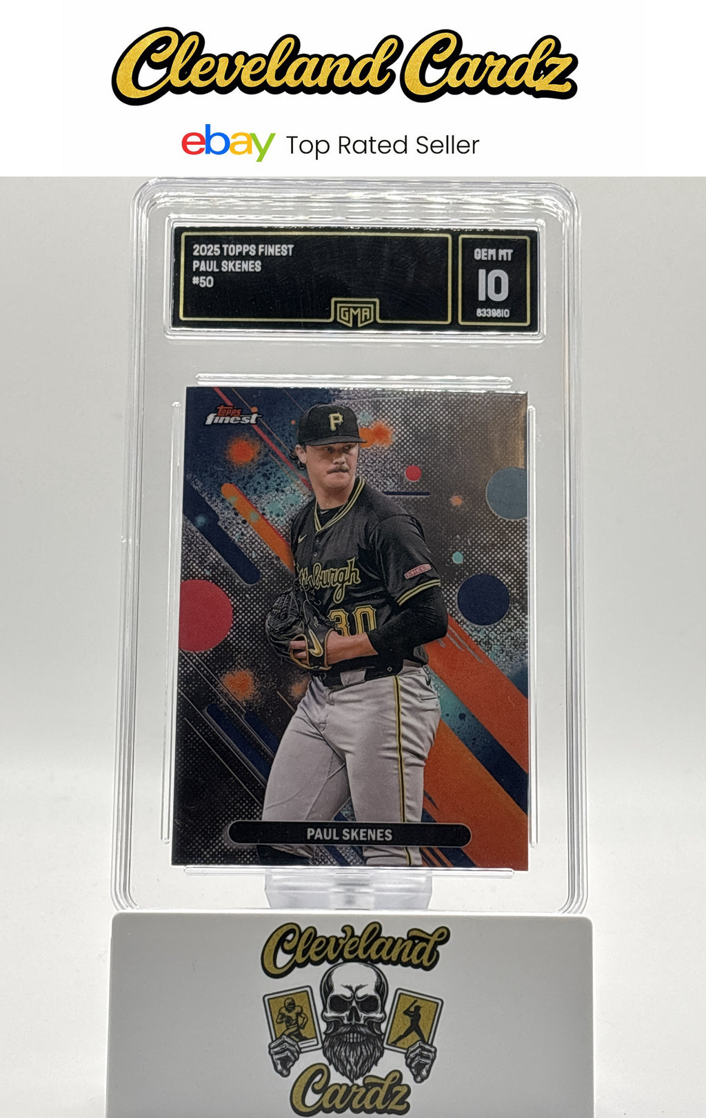 2025 Topps Finest #50 Paul Skenes GMA 10