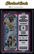 2023 Panini Chronicles - Contenders Optic Purple Mojo #18 Luisangel Acuna #/50