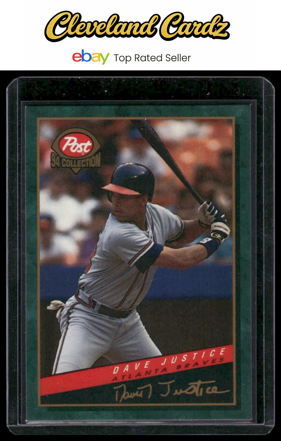 1994 Post Cereal #6 Dave Justice