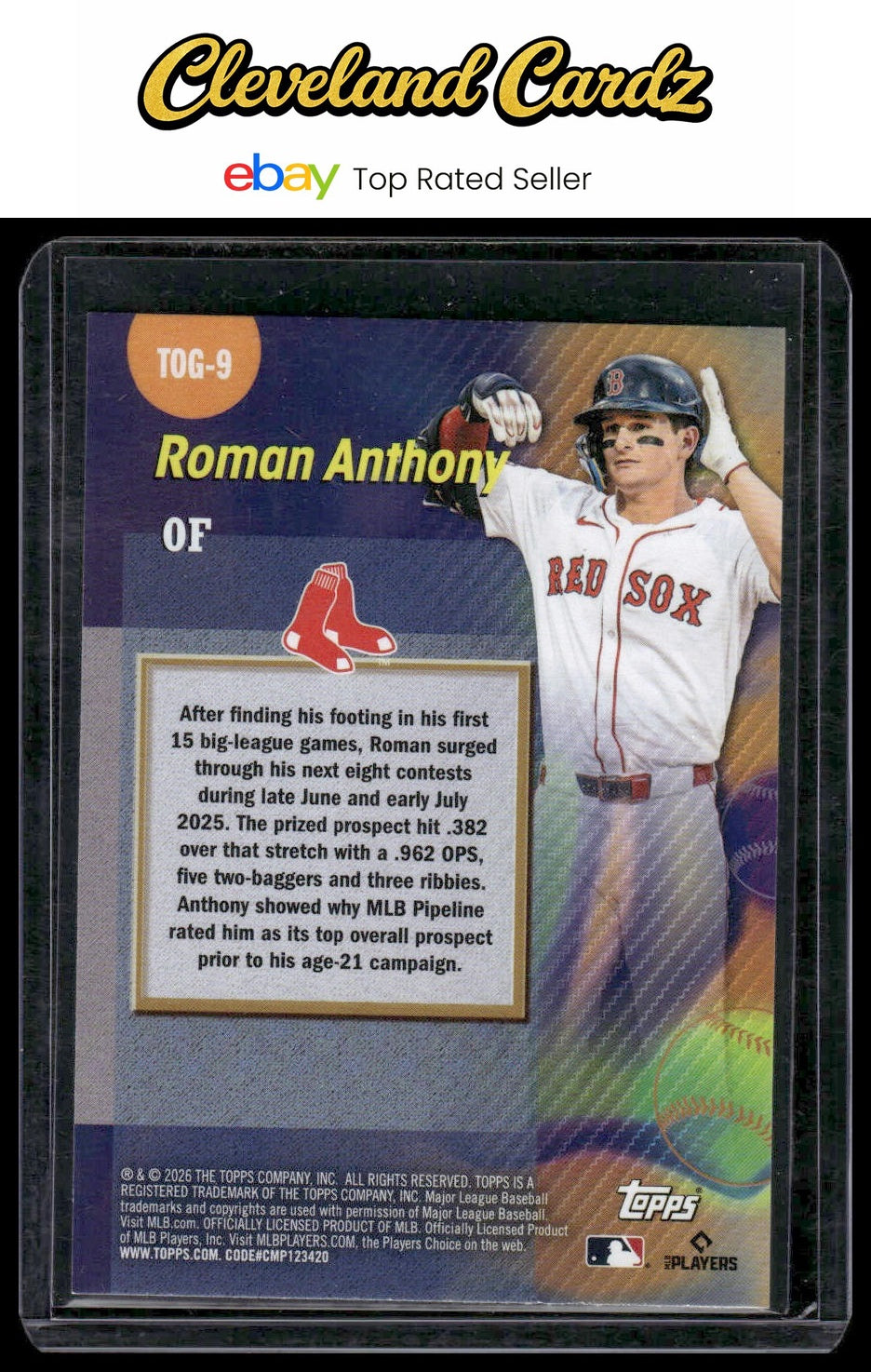2026 Topps #TOG-9 Roman Anthony Titans of the Game RC