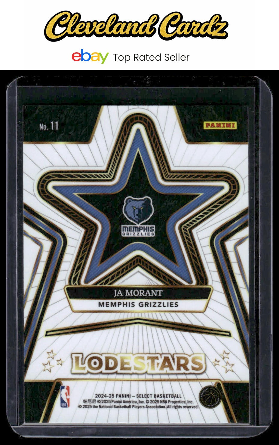 2024-25 Panini Select #11 Ja Morant Lodestars