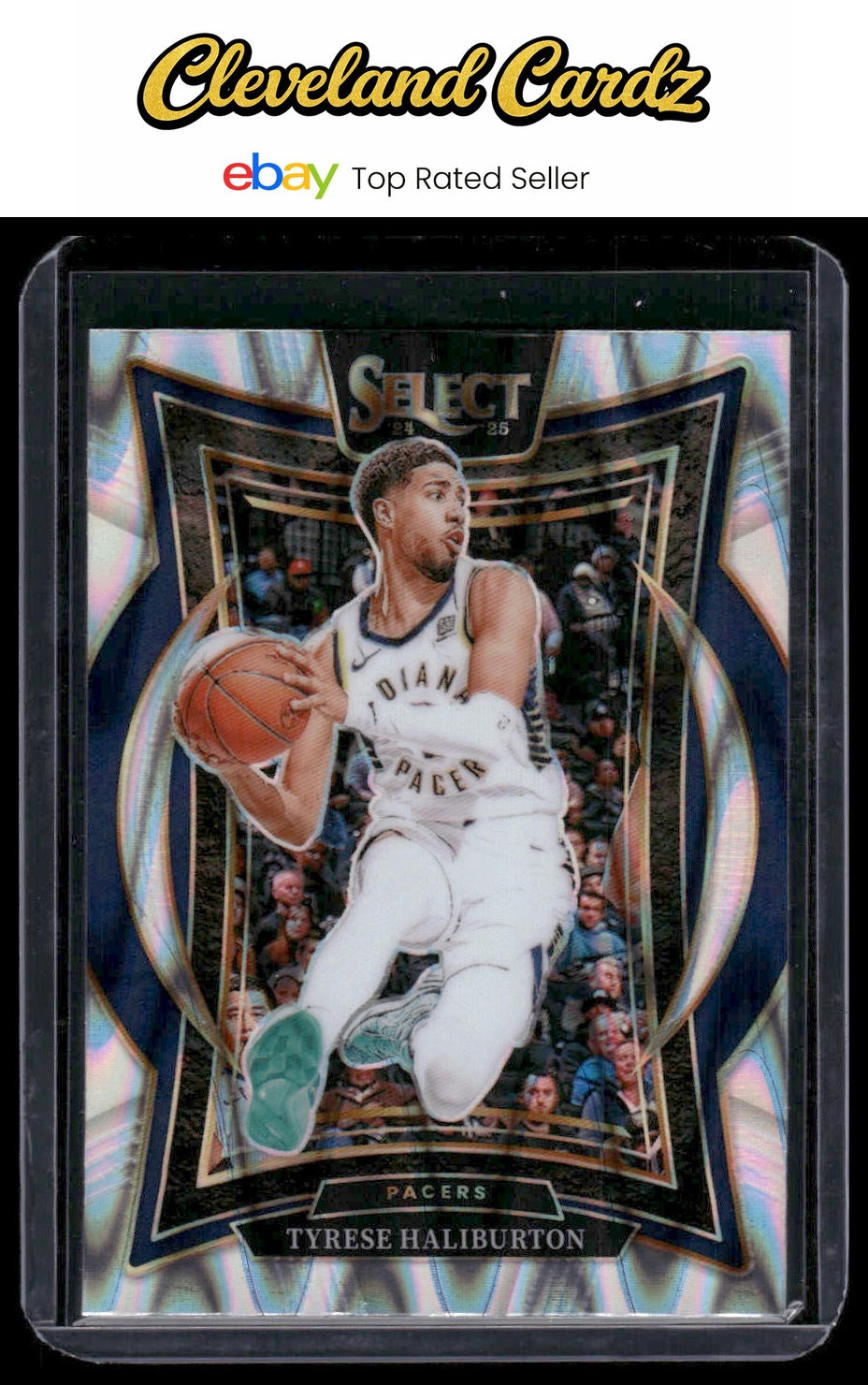 2024-25 Panini Select #64 Tyrese Haliburton Tectonic Prizm