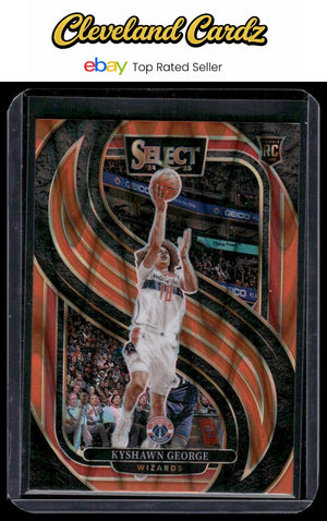 2024-25 Panini Select #177 Kyshawn George Orange Tectonic Prizm RC