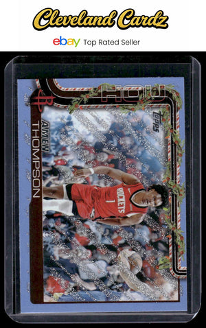 2025 Topps Holiday #H141 Jordan Lawlar Light Blue & White Glitter Holiday