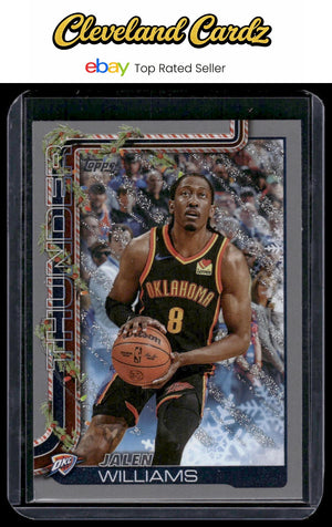 2025-26 Topps Holiday #H91 Jalen Williams Glitter Holiday