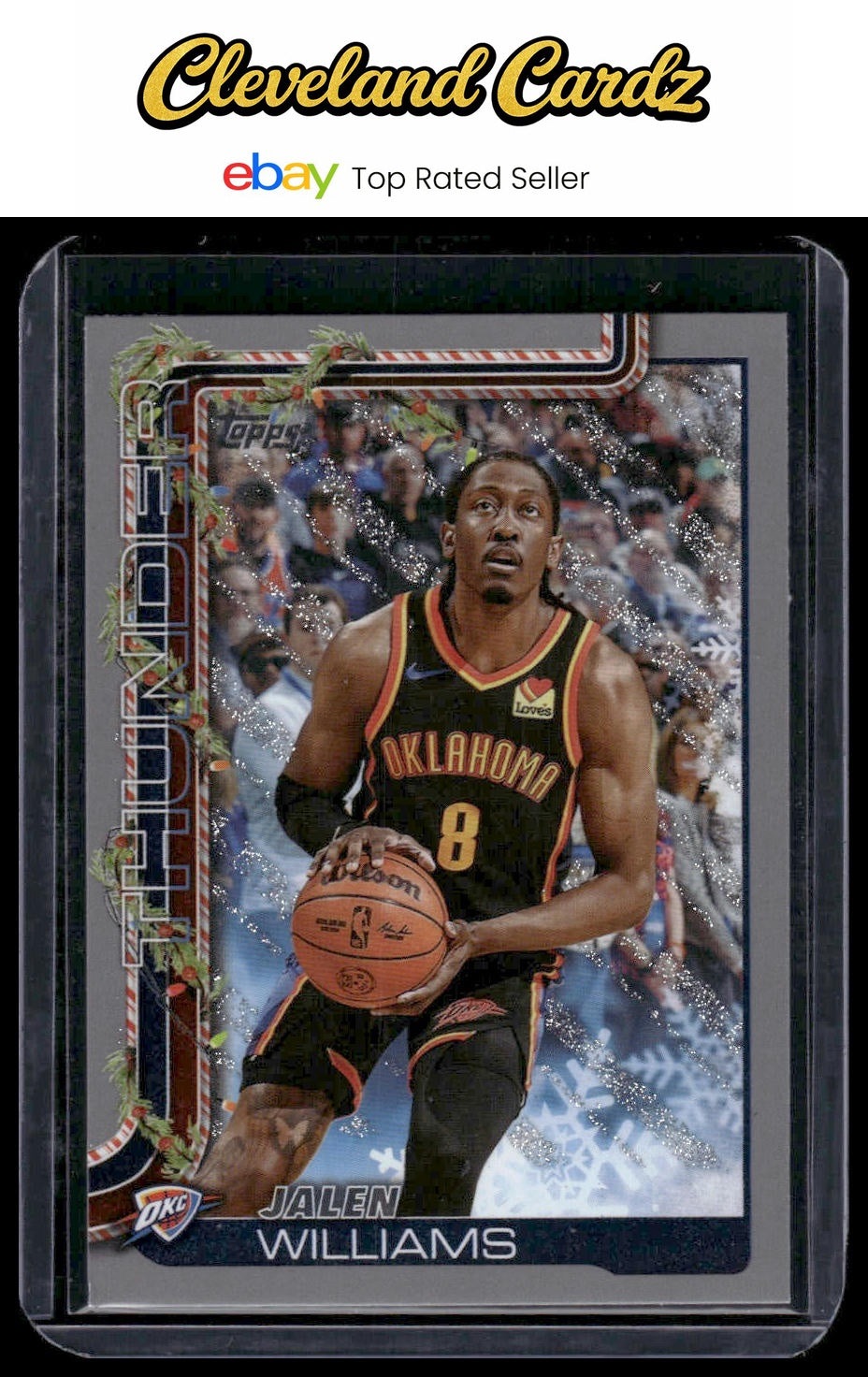 2025-26 Topps Holiday #H91 Jalen Williams Glitter Holiday