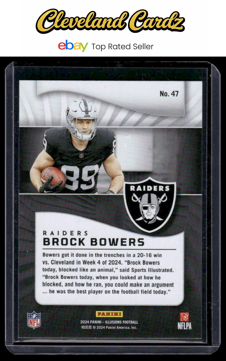2024 Panini Illusions #47 Brock Bowers RC