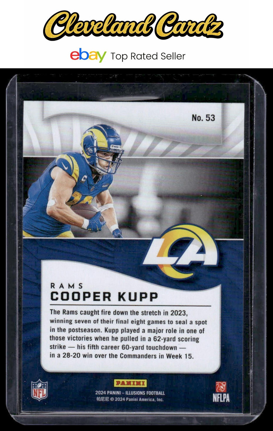 2024 Panini Illusions #53 Cooper Kupp Emerald Trophy Collection