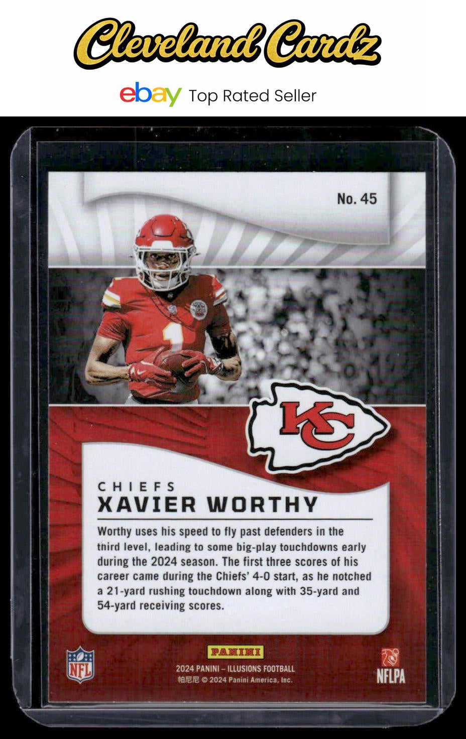 2024 Panini Illusions #45 Xavier Worthy