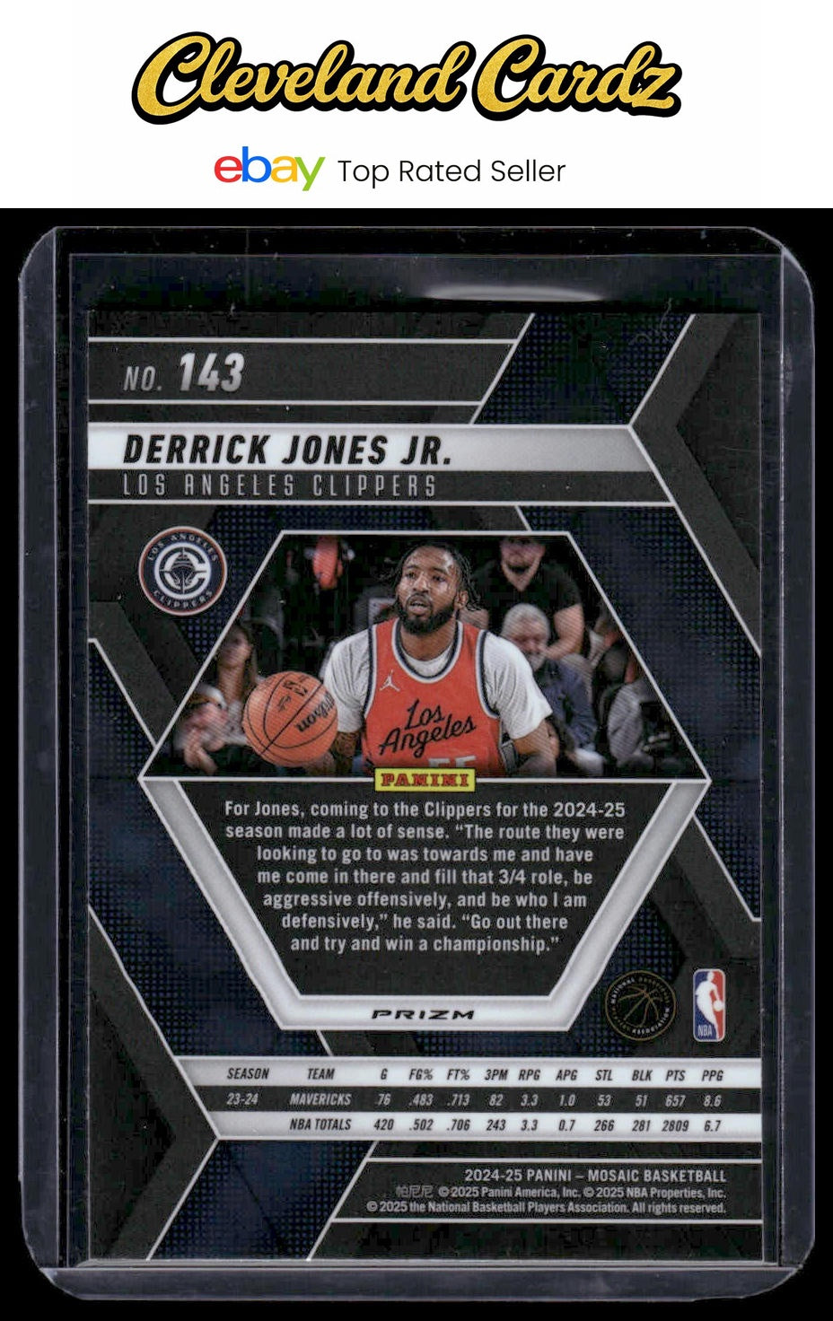 2024-25 Panini Mosaic #143 Derrick Jones Jr. Green Mosaic
