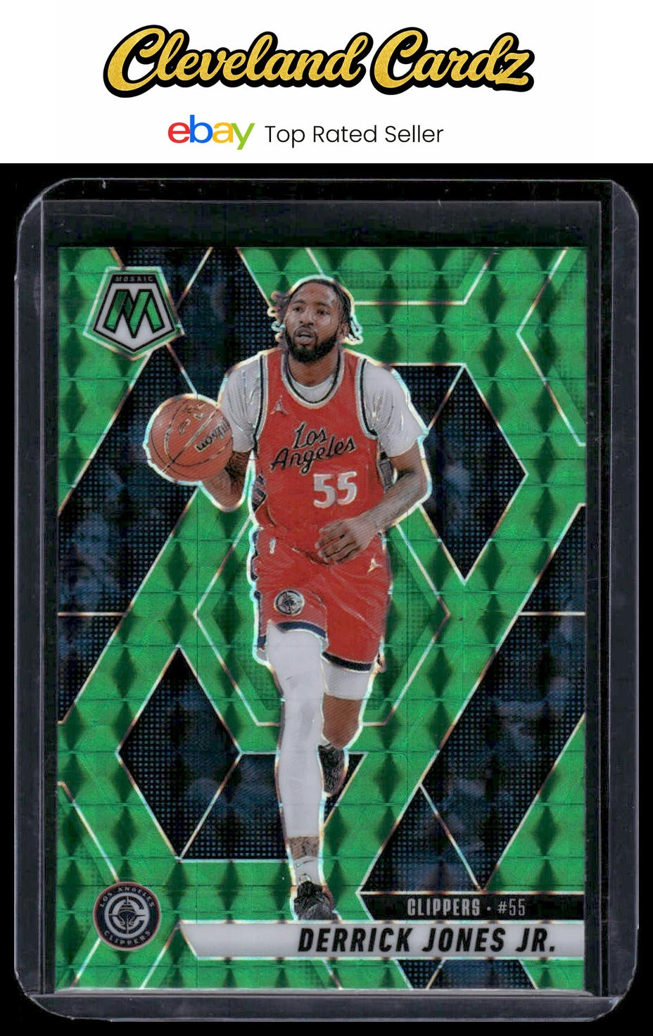 2024-25 Panini Mosaic #143 Derrick Jones Jr. Green Mosaic