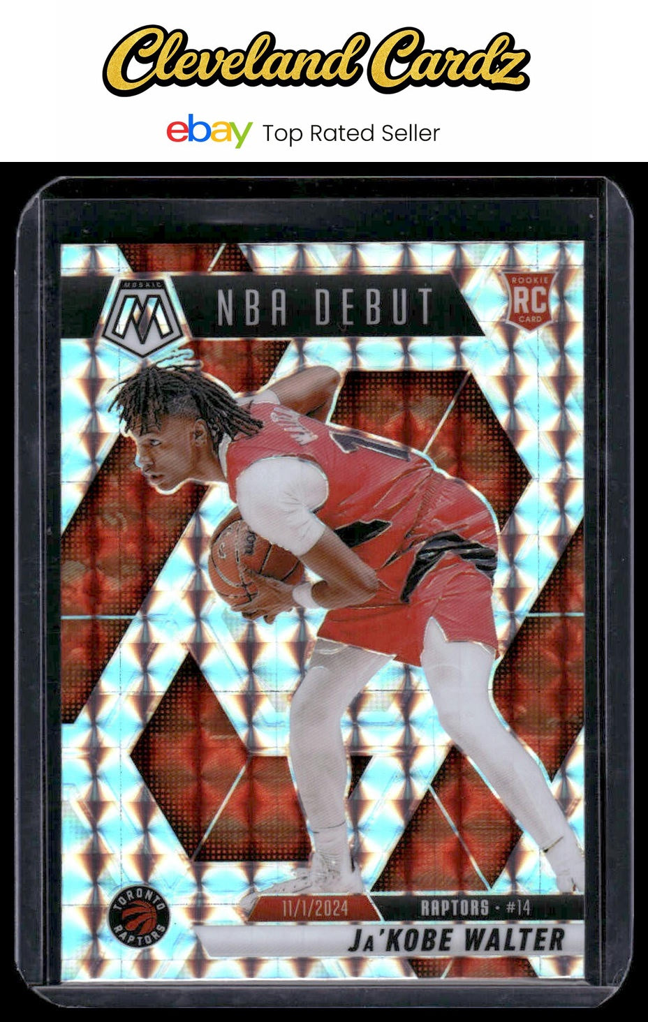 2024-25 Panini Mosaic #253 Ja’Kobe Walter Mosaic RC