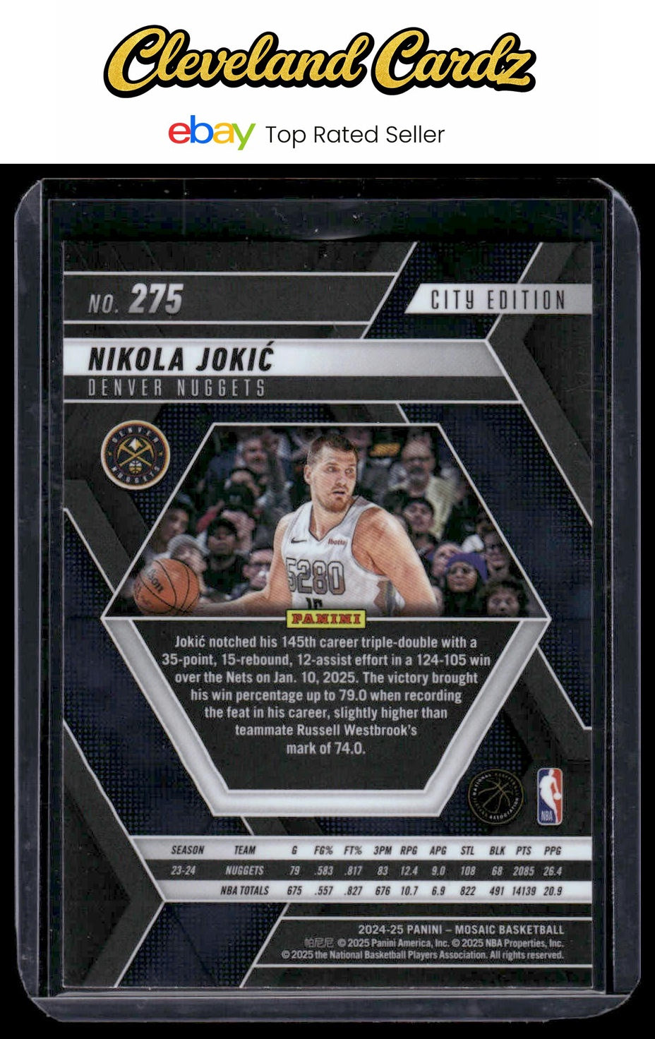 2024-25 Panini Mosaic #275 Nikola Jokic