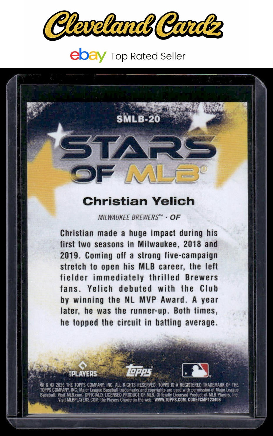 2026 Topps #SMLB-20 Christian Yelich Stars of MLB