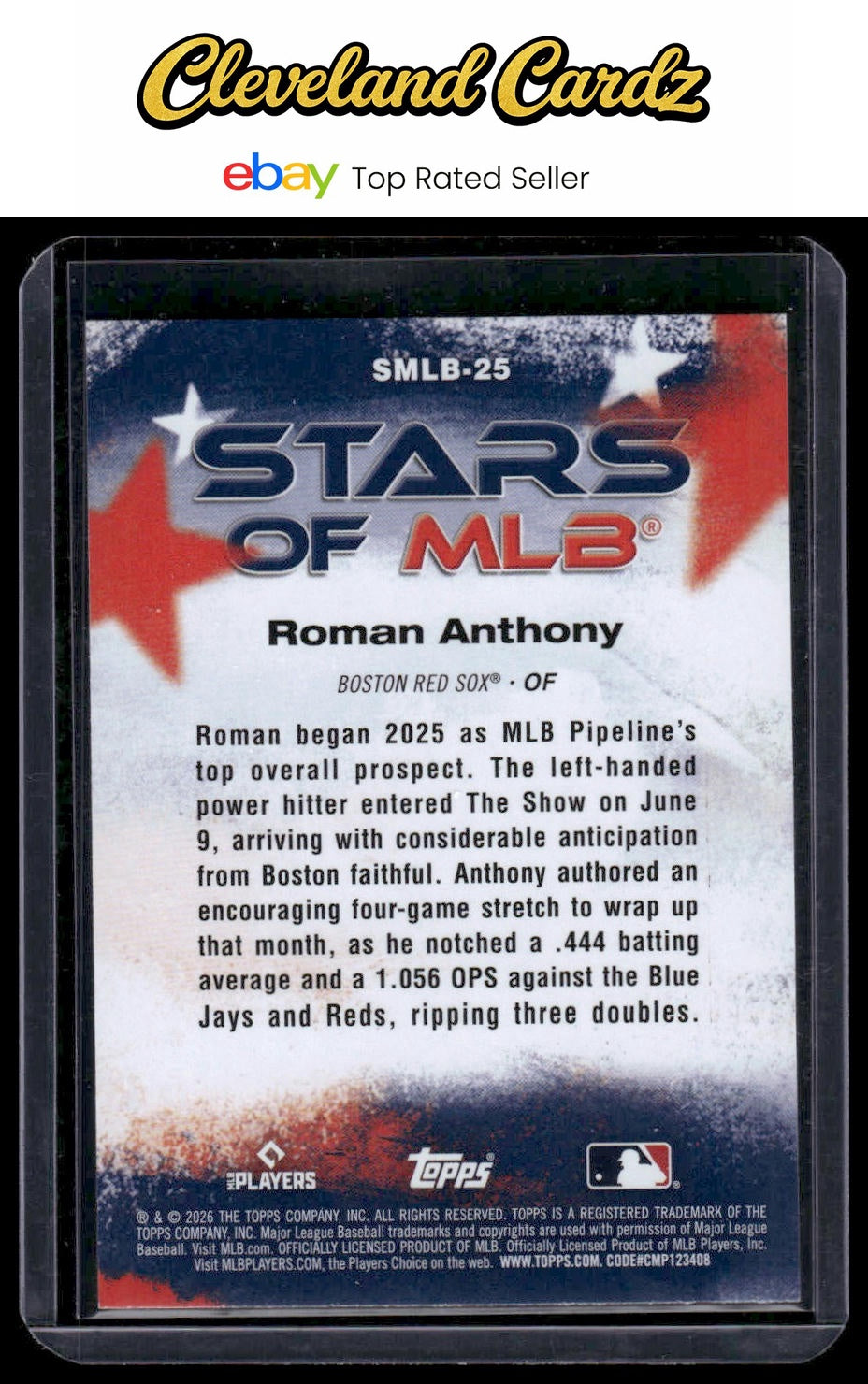 2026 Topps #SMLB-25 Roman Anthony Stars of MLB RC