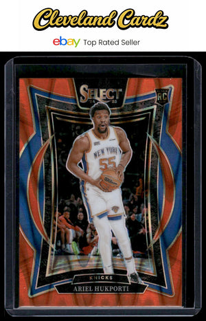 2024-25 Panini Select #93 Ariel Hukporti Orange Tectonic Prizm