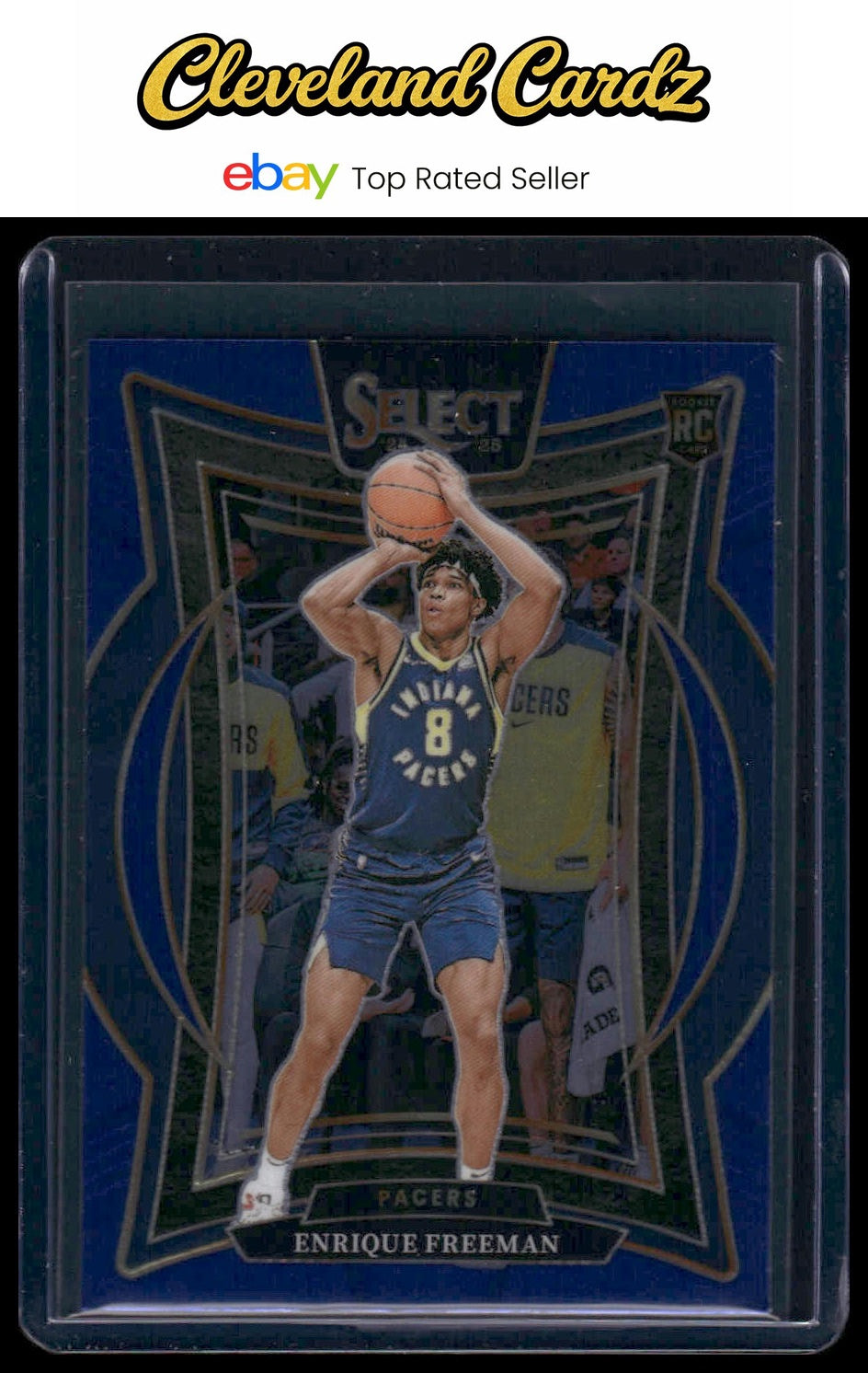 2024-25 Panini Select #80 Enrique Freeman Blue RC