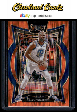 2024-25 Panini Select #27 Draymond Green Orange Flash Prizm