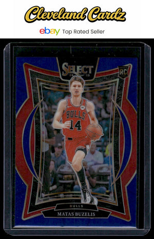 2024-25 Panini Select #70 Matas Buzelis Blue Prizm RC