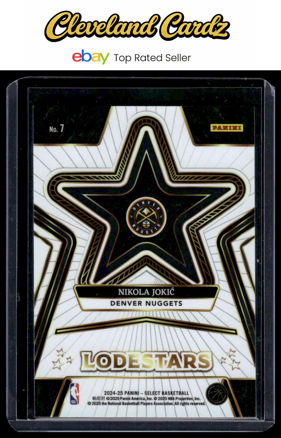 2024-25 Panini Select #7 Nikola Jokic Lodestars