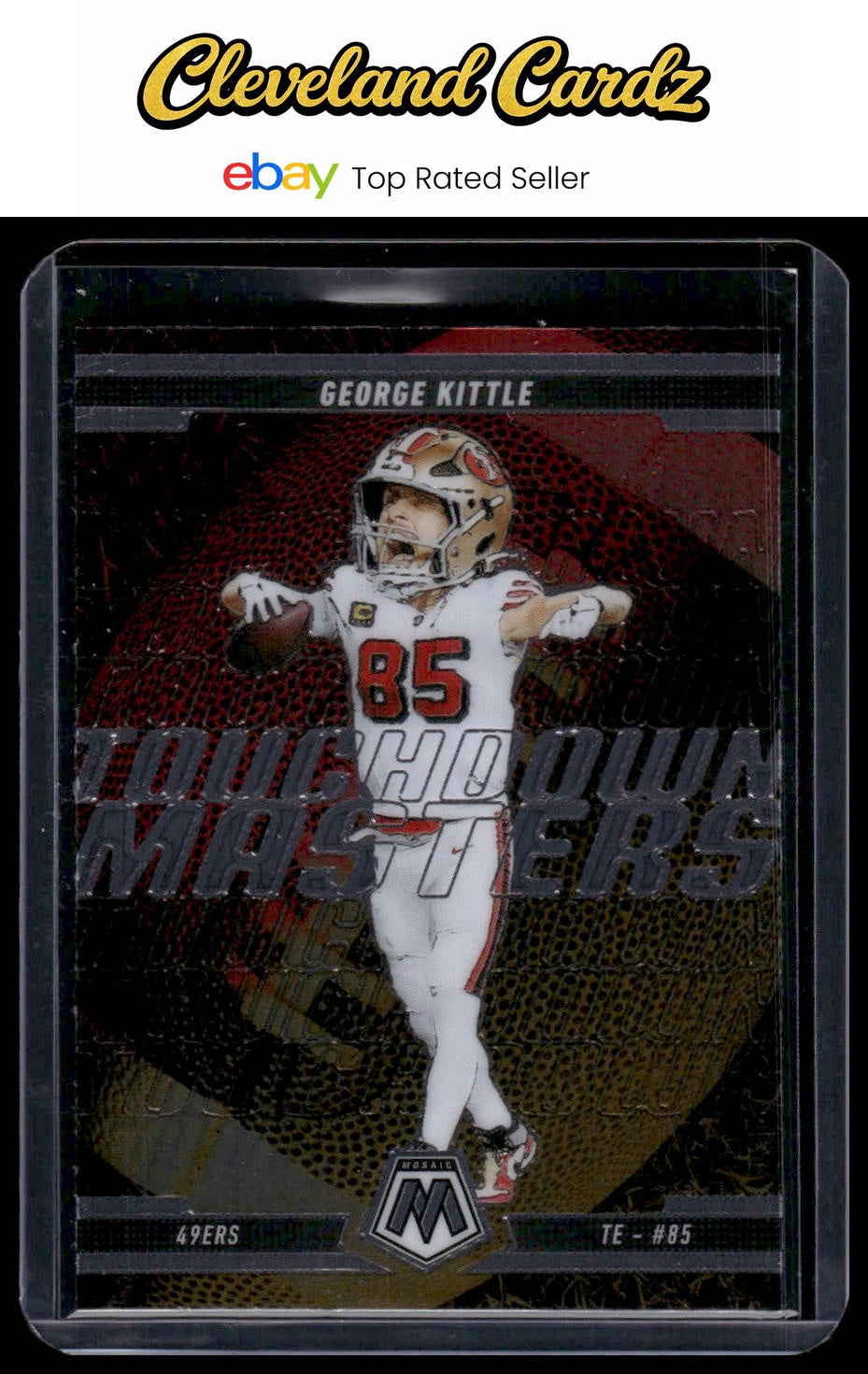 2025 Panini Mosaic #14 George Kittle Touchdown Masters