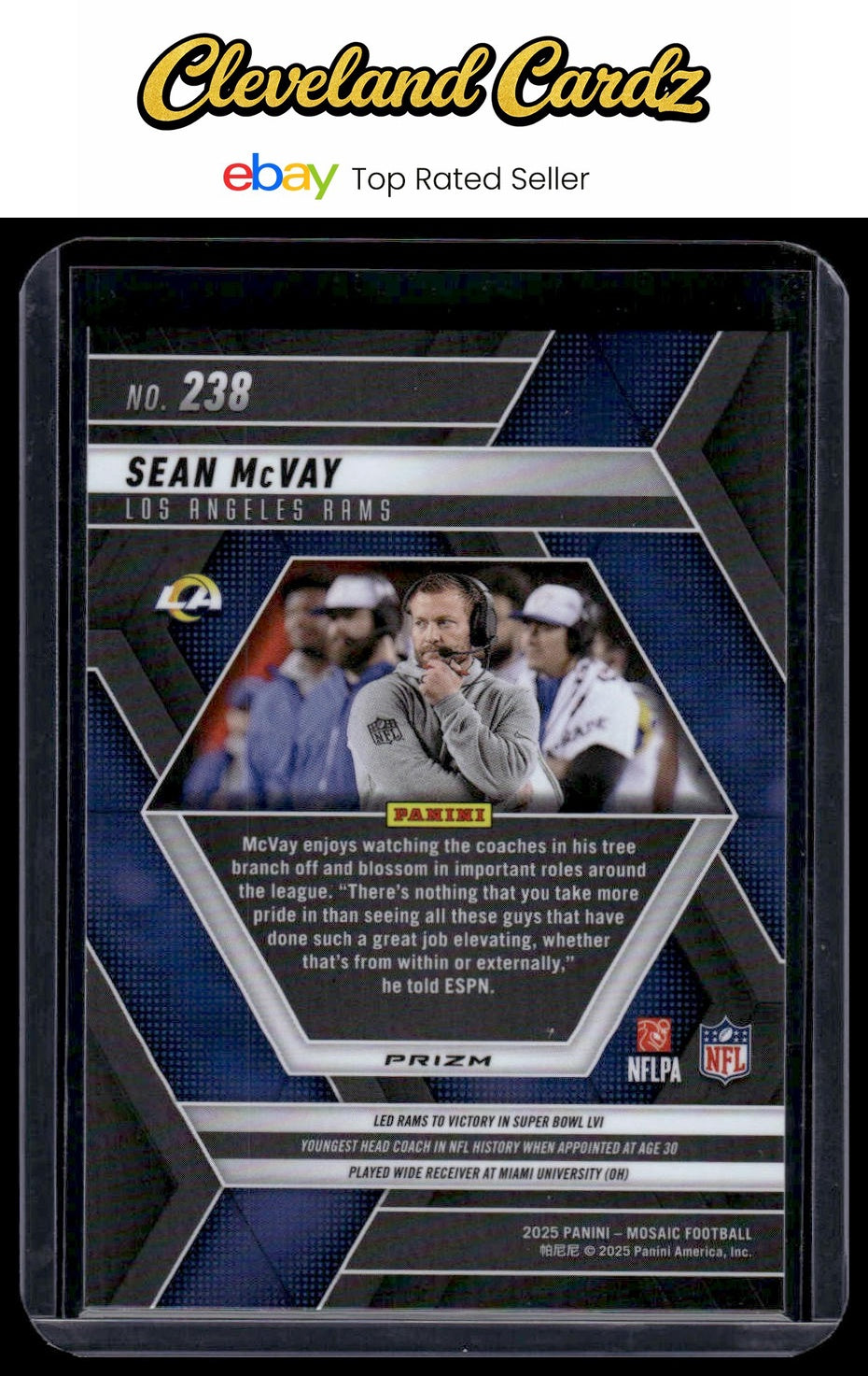 2025 Panini Mosaic #238 Sean McVay Mosaic