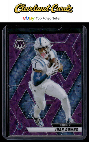 2025 Panini Mosaic #145 Josh Downs Purple Scope