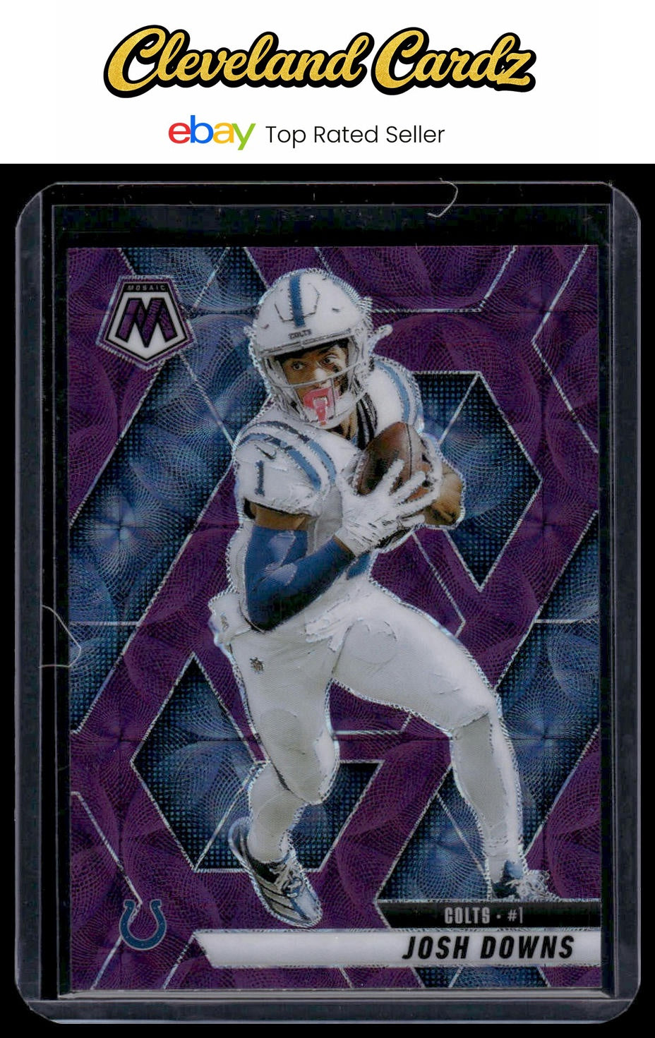 2025 Panini Mosaic #145 Josh Downs Purple Scope