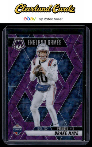 2025 Panini Mosaic #258 Drake Maye Purple Scope