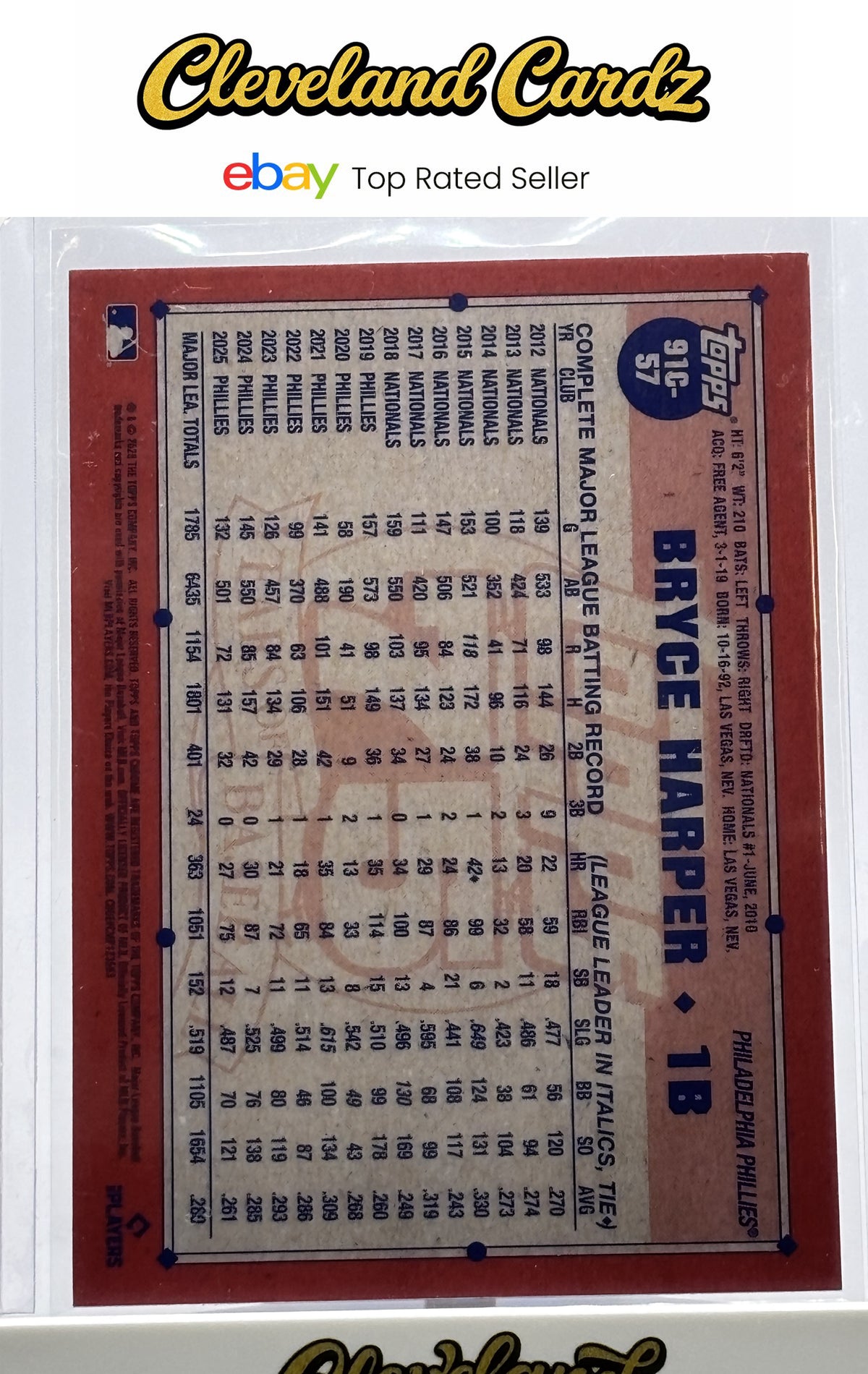2026 Topps #91C-57 Bryce Harper Mojo Refractor