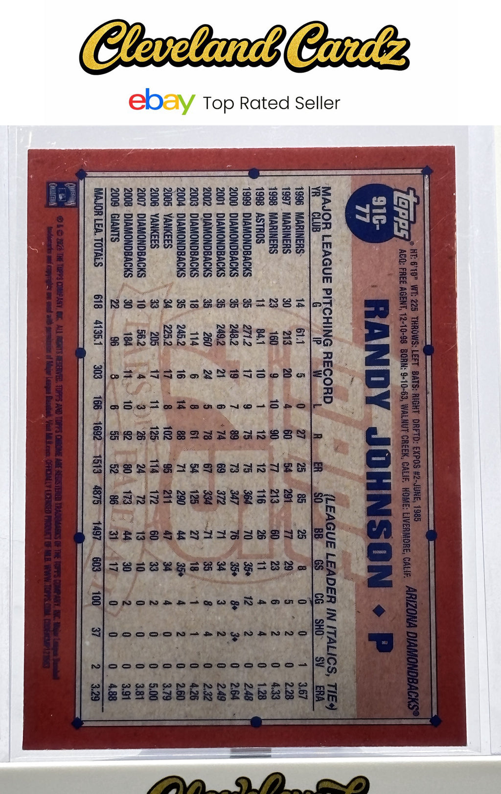 2026 Topps #91C-77 Randy Johnson Mojo Refractor