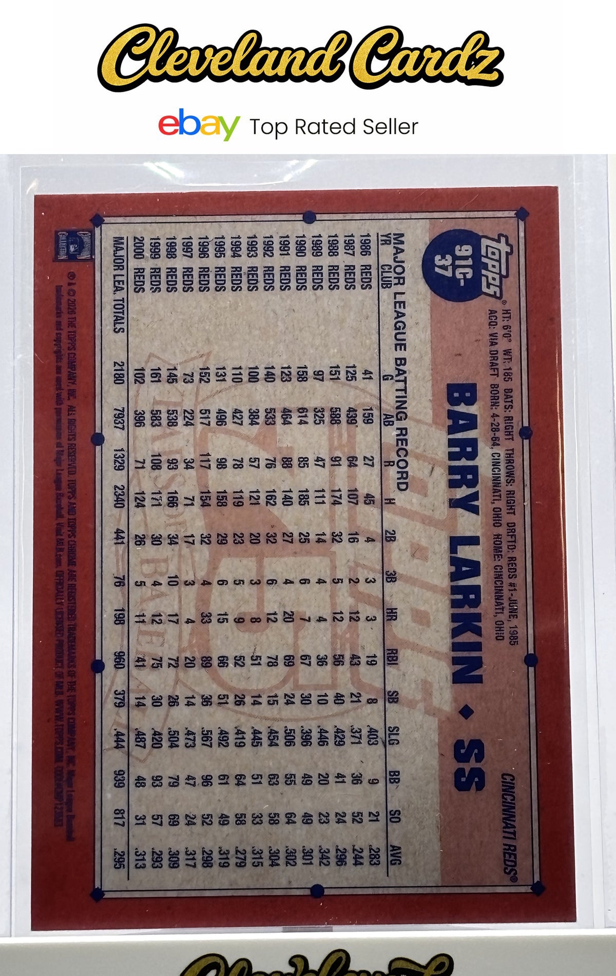 2026 Topps #91C-37 Barry Larkin Mojo Refractor