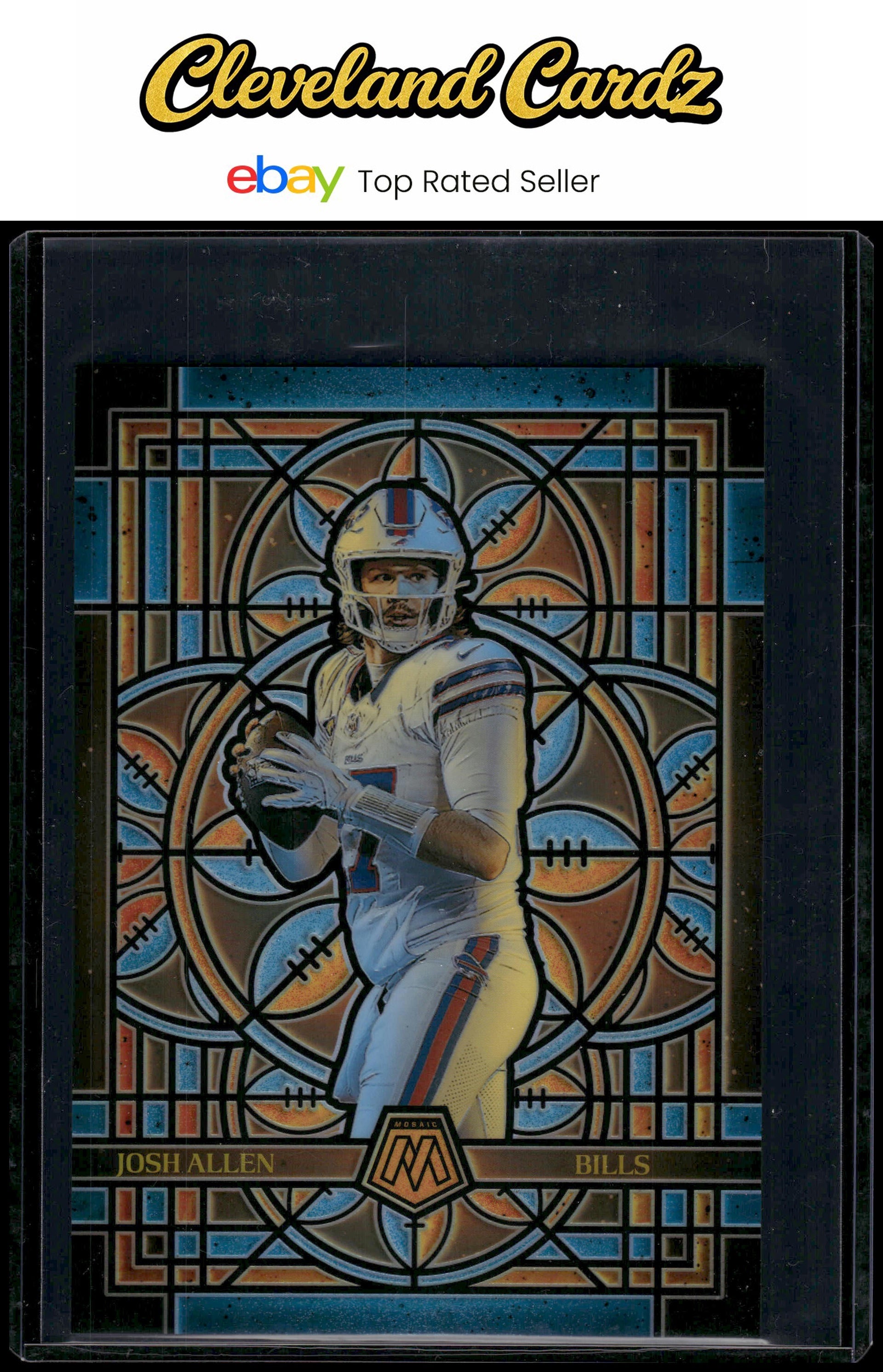 2025 Panini Mosaic #2 Josh Allen Stained Glass Oversized