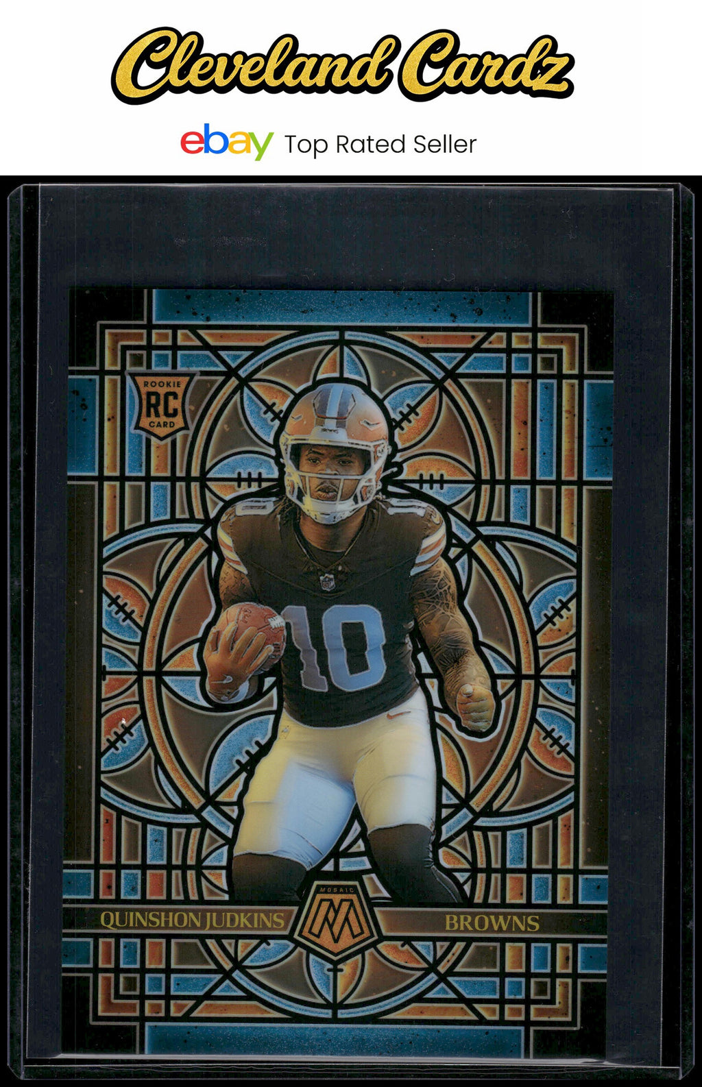 2025 Panini Mosaic #6 Quinshon Judkins Stained Glass Oversized