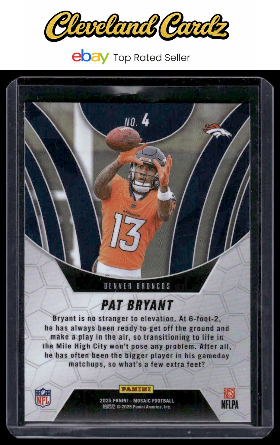 2025 Panini Mosaic #4 Pat Bryant Elevate