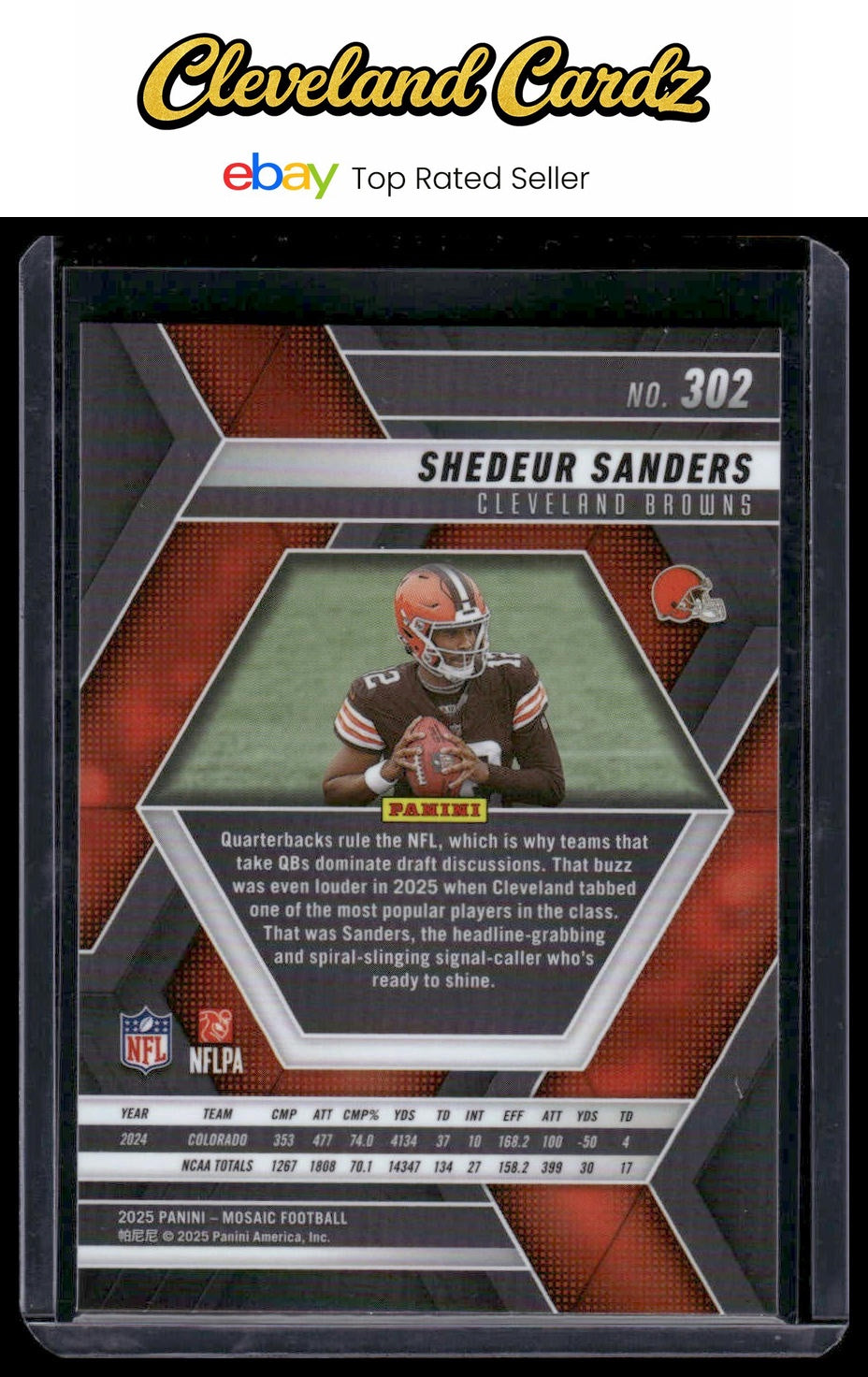 2025 Panini Mosaic #302 Shedeur Sanders