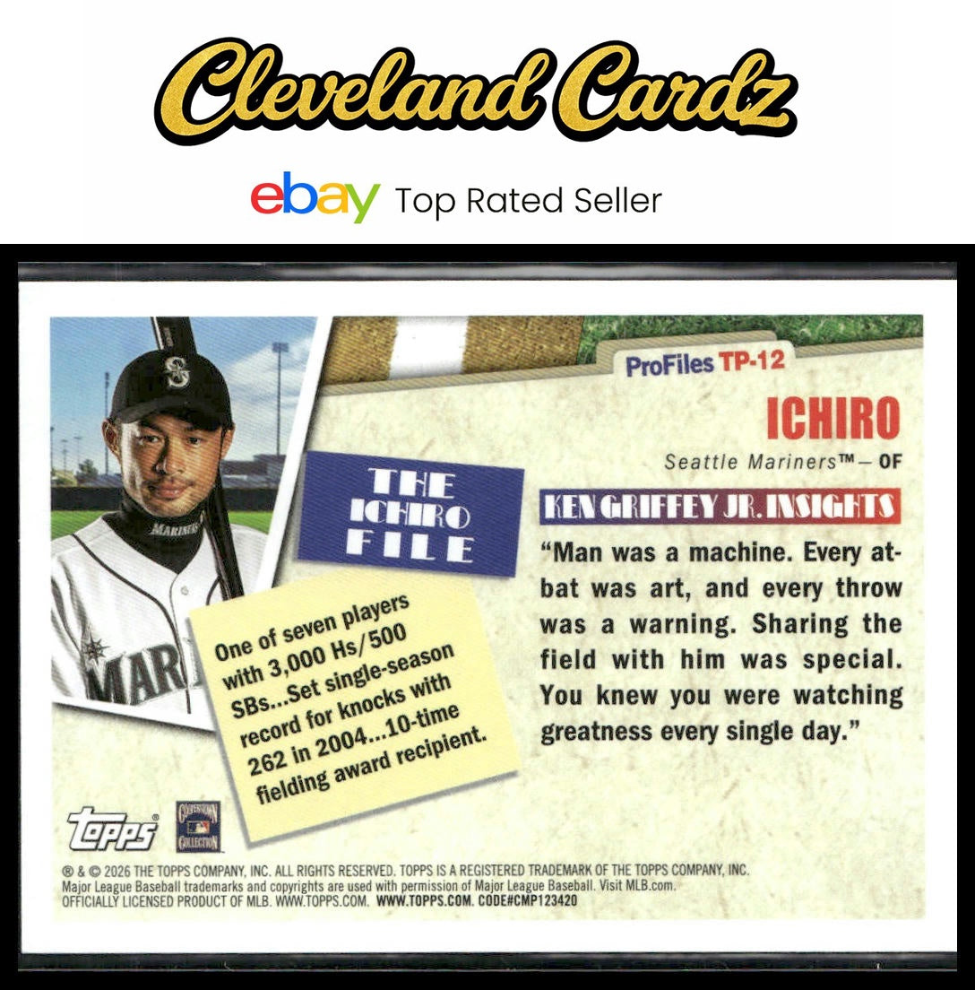 2026 Topps #TP-12 Ichiro Topps Profiles