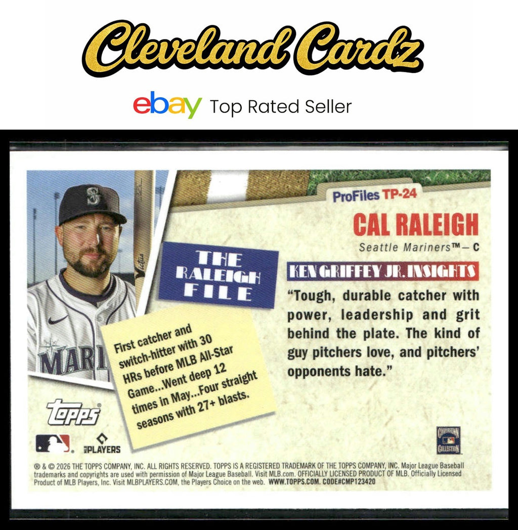 2026 Topps #TP-24 Cal Raleigh Topps Profiles