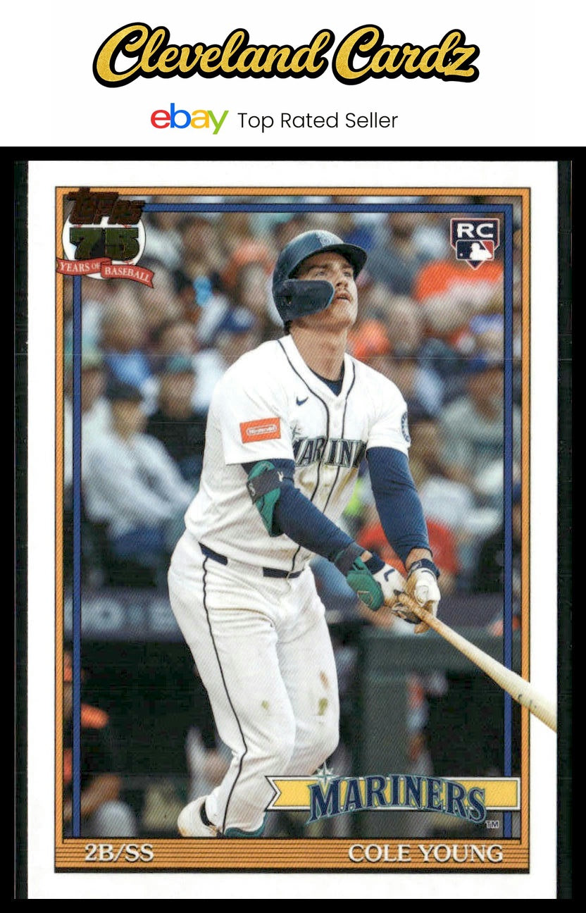 2026 Topps #T91-98 Cole Young 1991 Topps Baseball 35th Anniversary