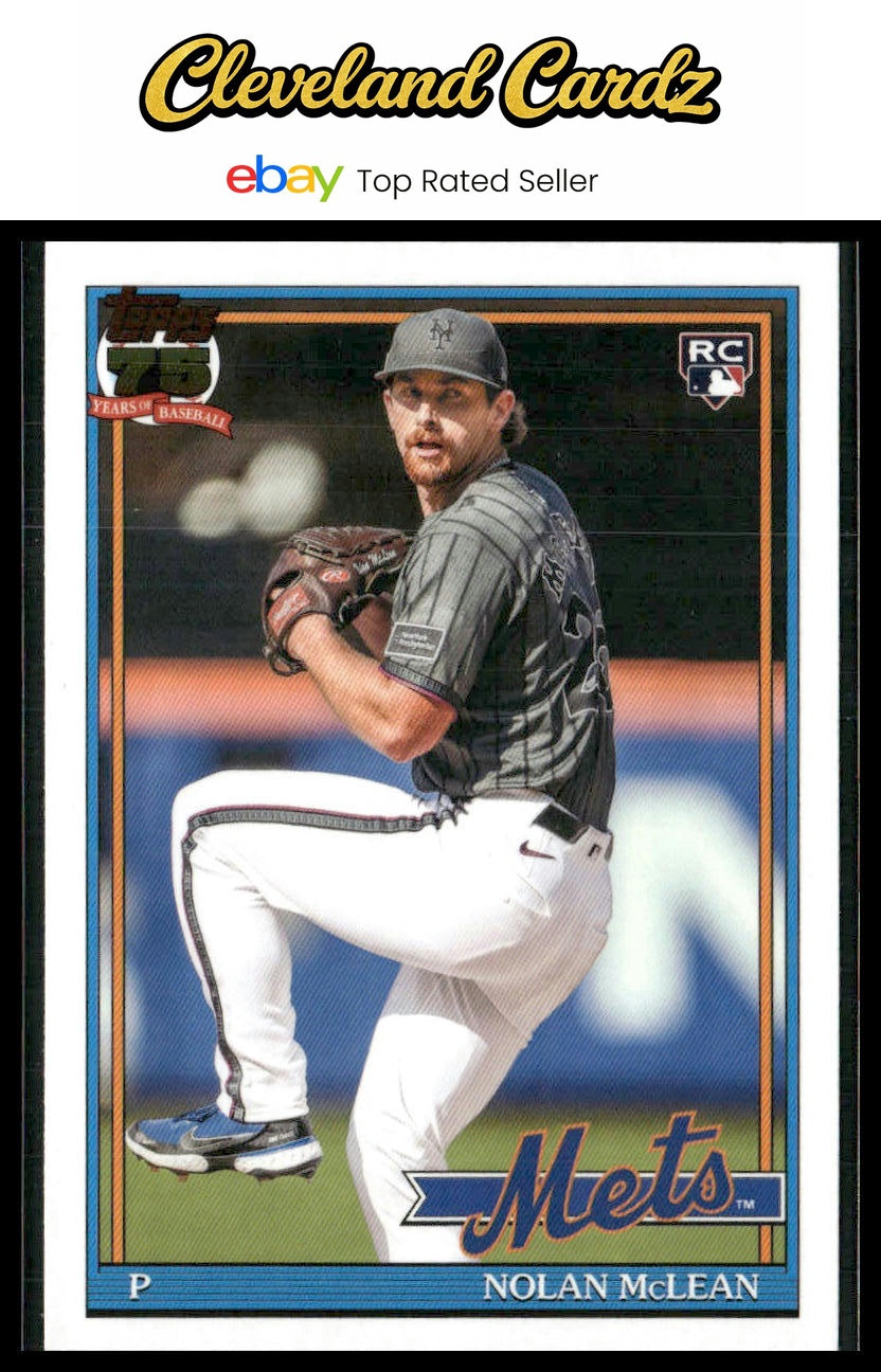 2026 Topps #T91-63 Nolan McLean 1991 Topps Baseball 35th Anniversary