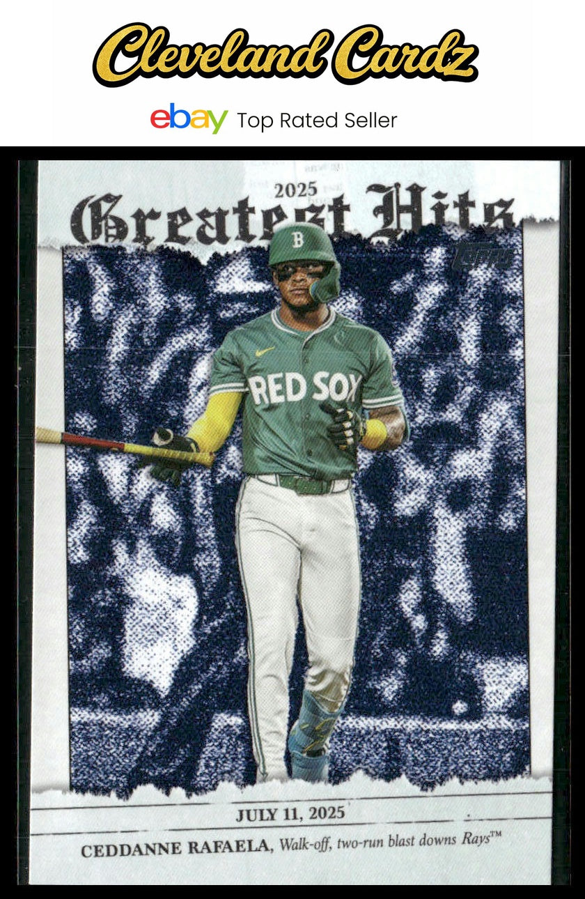 2026 Topps #GH-3 Ceddanne Rafaela 2025 Greatest Hits