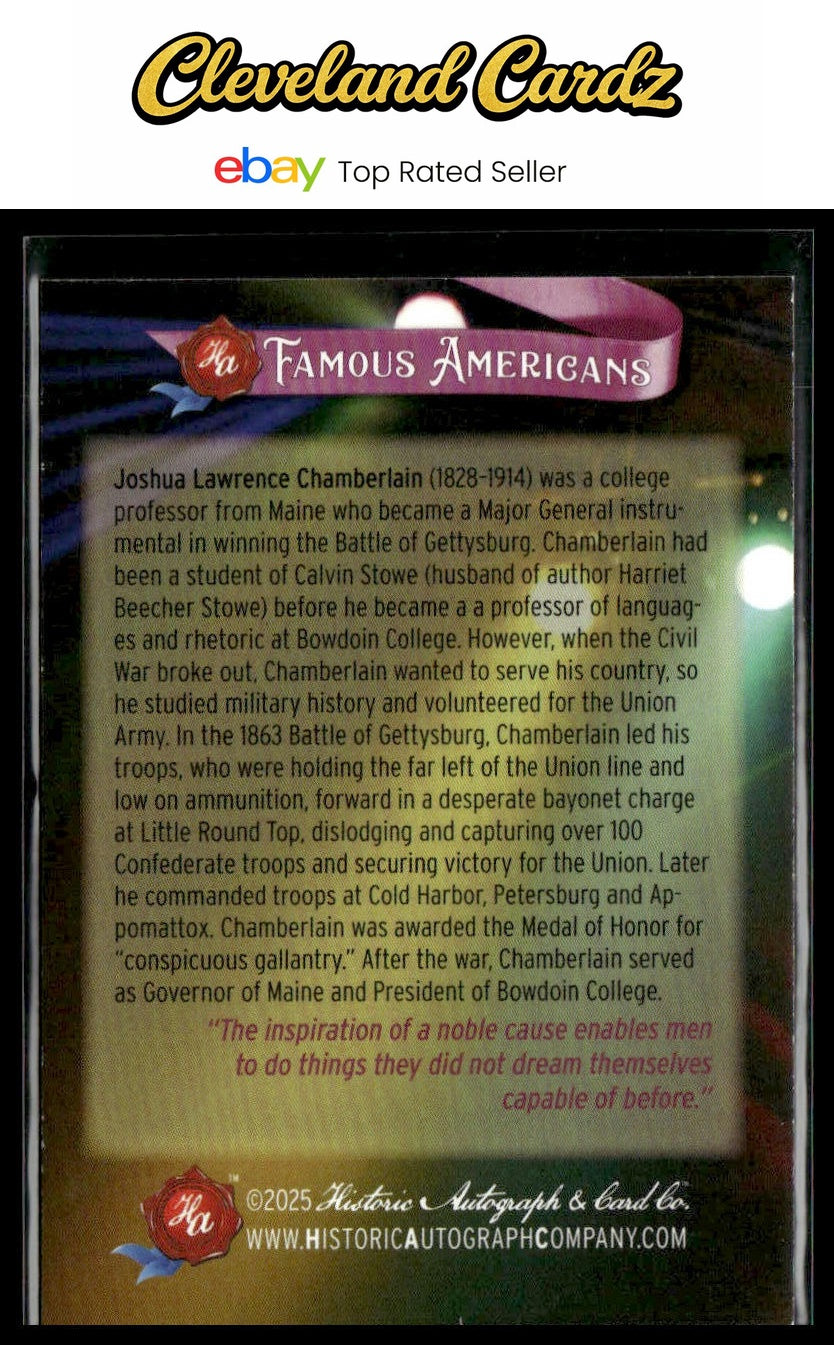2025 Historic Autographs Famous Americans (Series 2) #372 Joshua Chamberlain