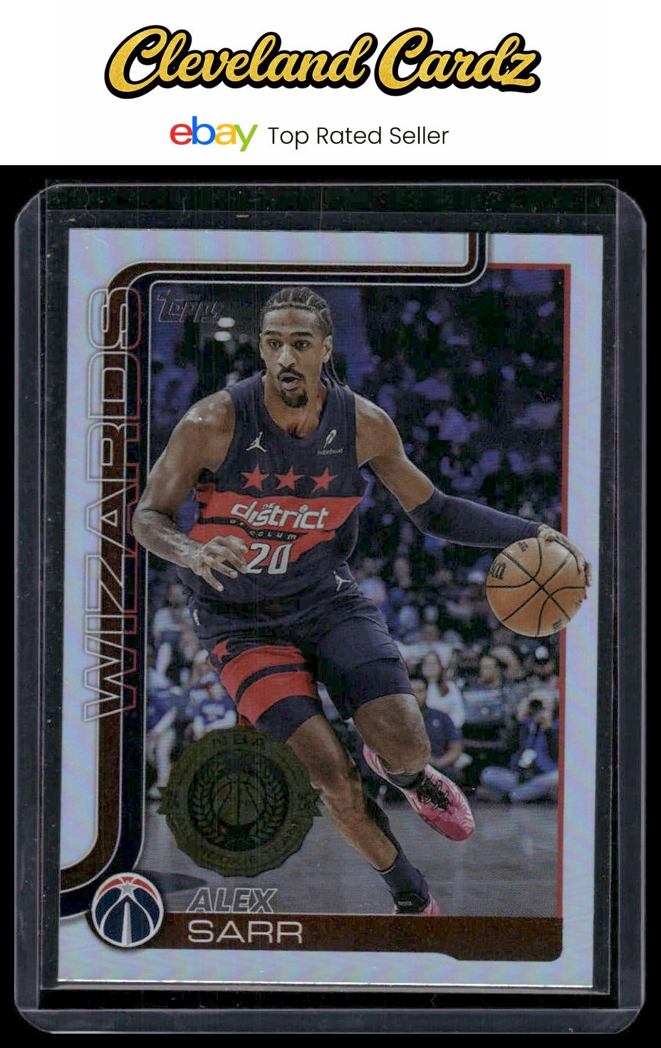 2025-26 Topps #96 Alex Sarr Rainbow Foilboard