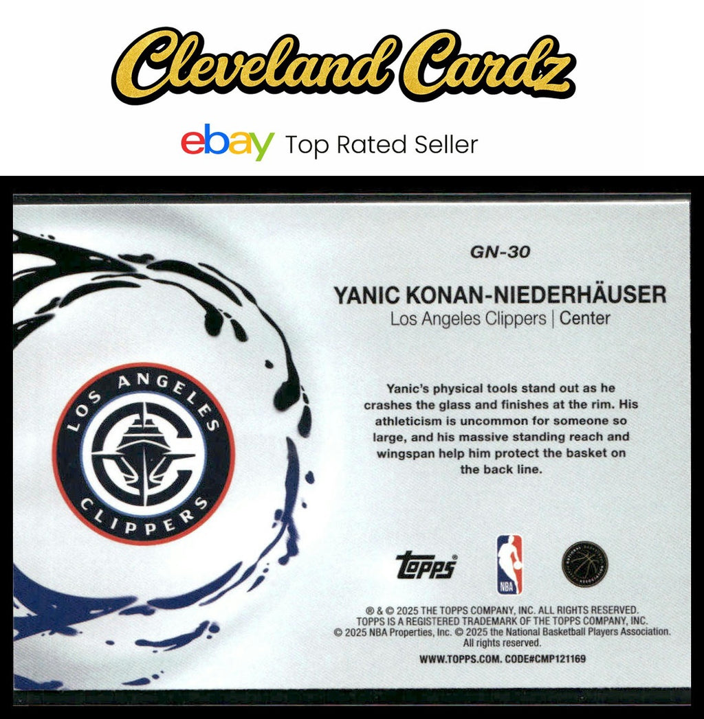2025-26 Topps #GN-30 Yanic Konan-Niederhäuser Generation Now