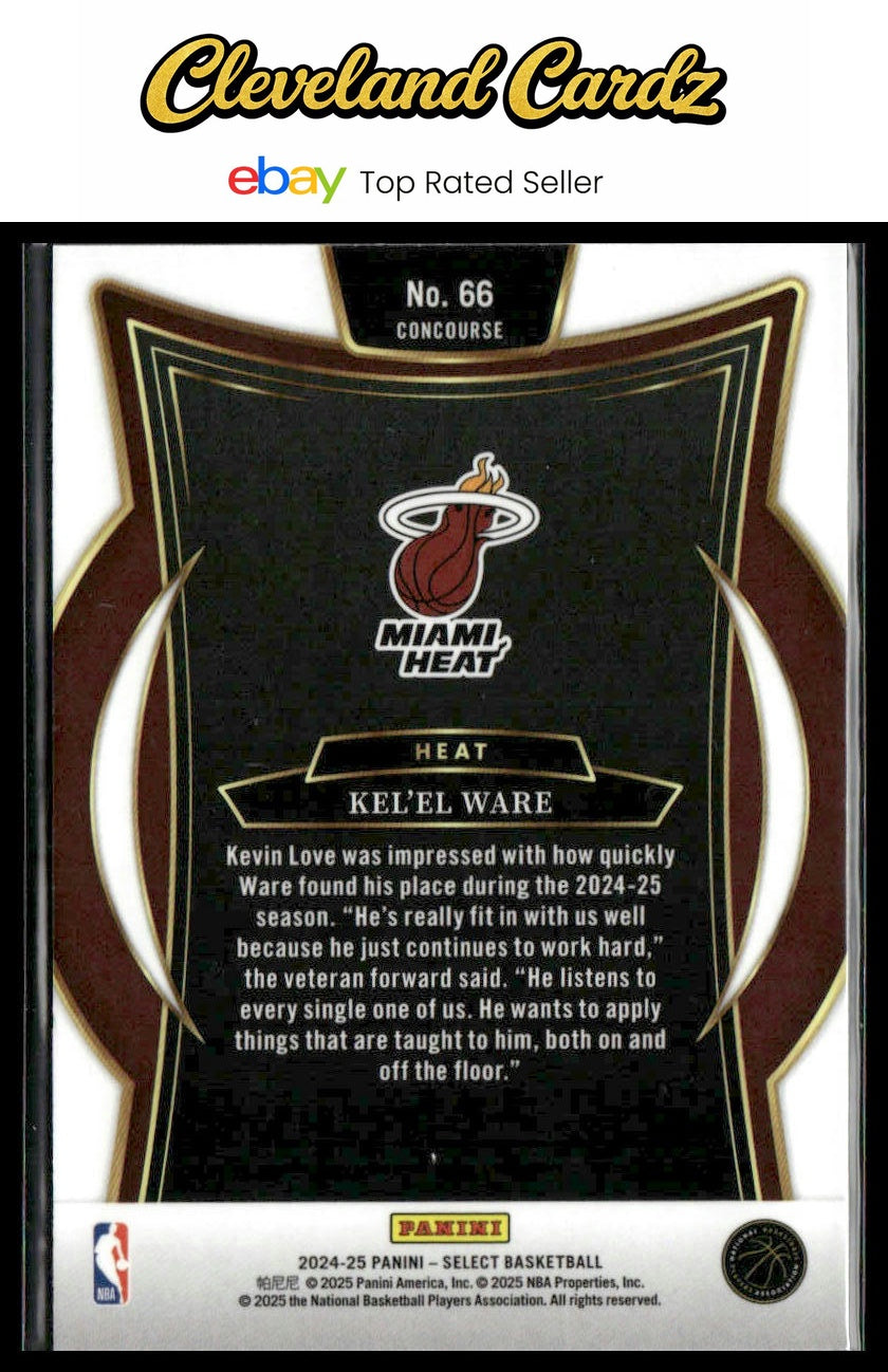 2024-25 Panini Select #66 Kel'el Ware Blue