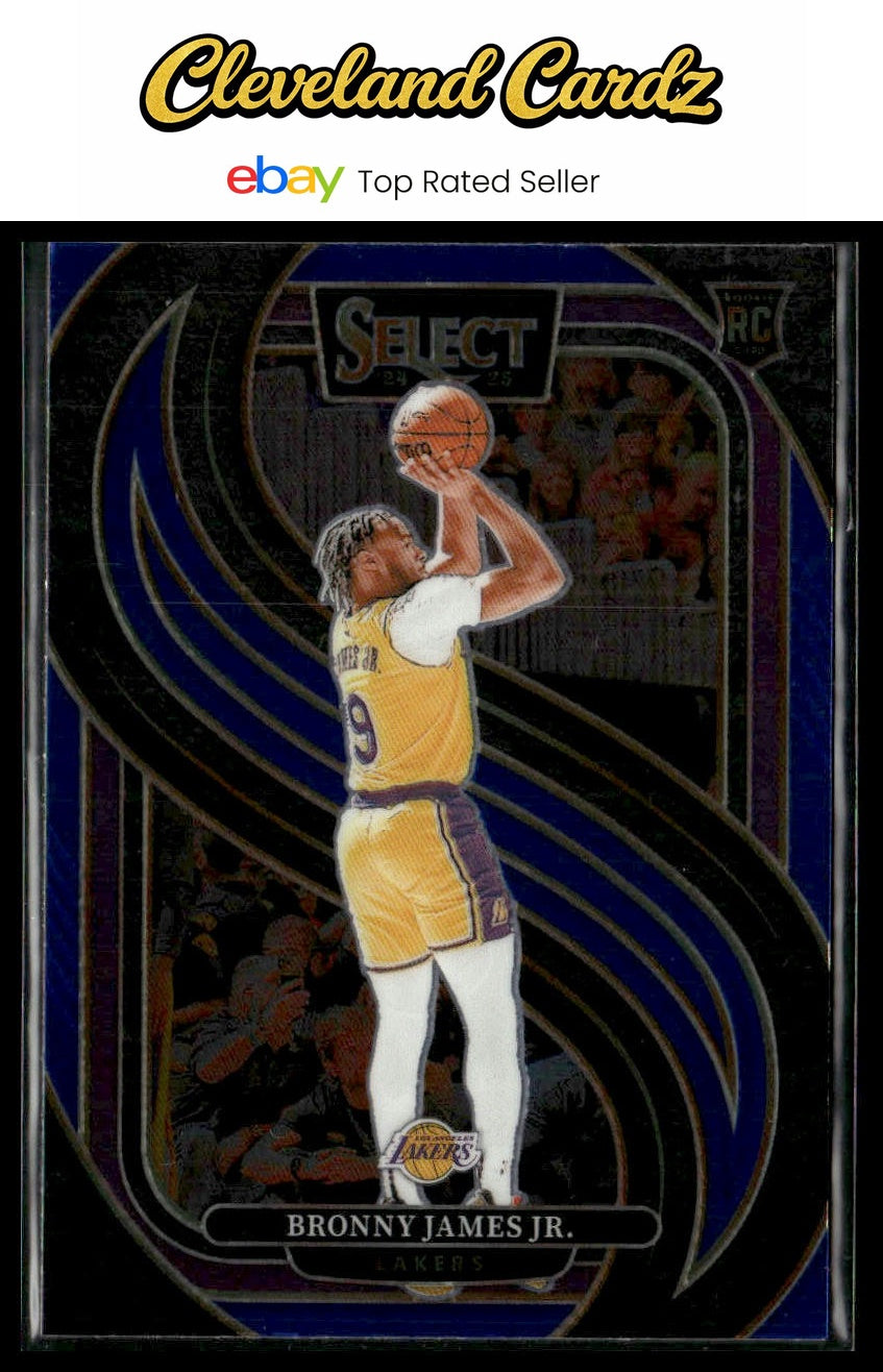 2024-25 Panini Select #179 Bronny James Jr. Blue