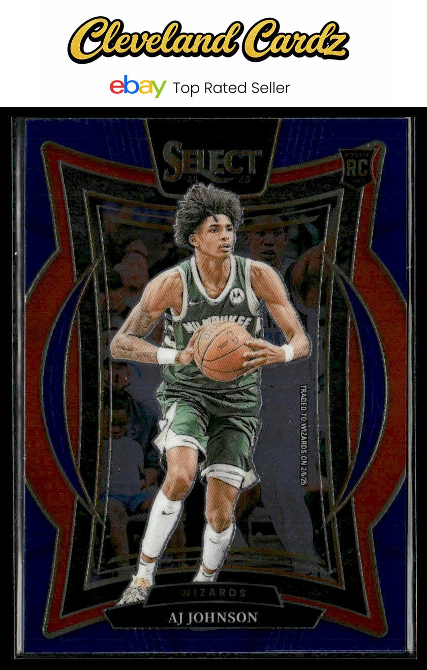 2024-25 Panini Select #67 AJ Johnson Blue