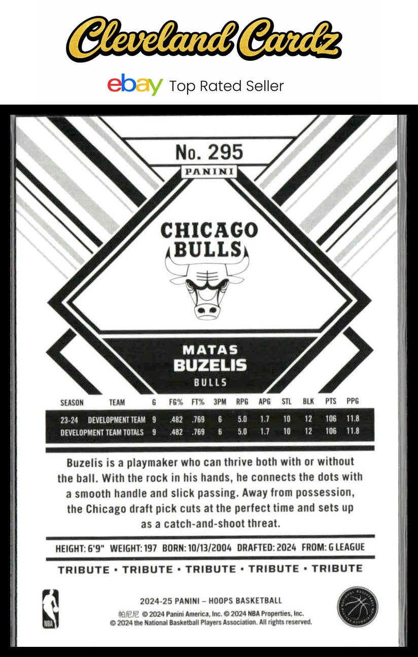 2024-25 Hoops #295 Matas Buzelis